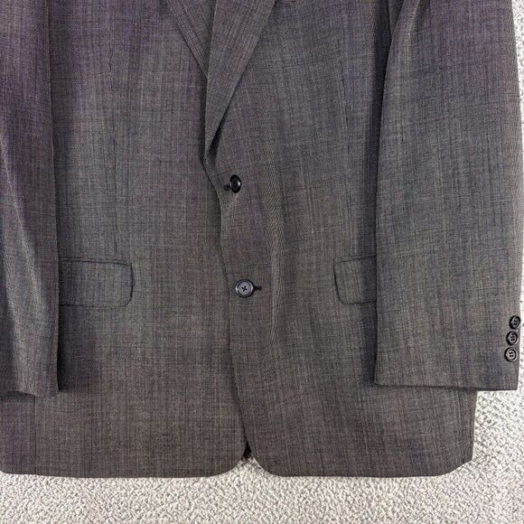 Vintage Pierre Balmain Blazer 44L Gray Suit Jacket Business Casual Modern Office - Picture 4 of 16